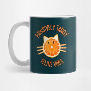 Pawsitively Tangy Feline Vibes Mug